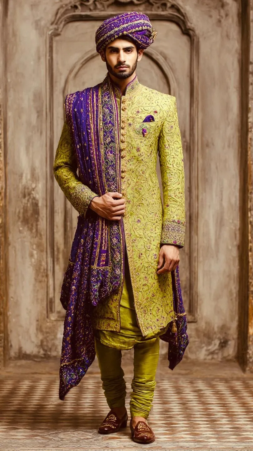 royal sherwani for groom