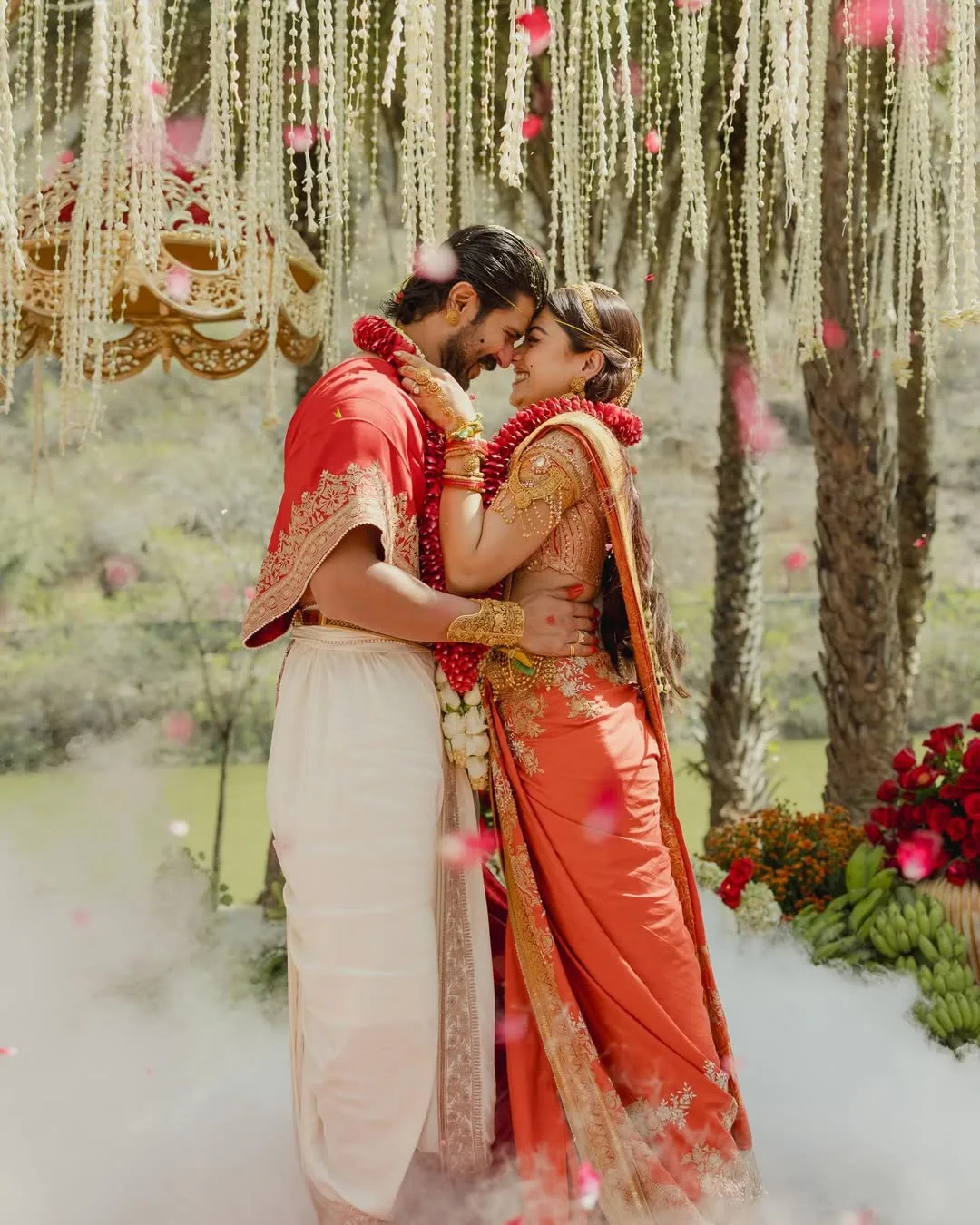 South Indian wedding pose