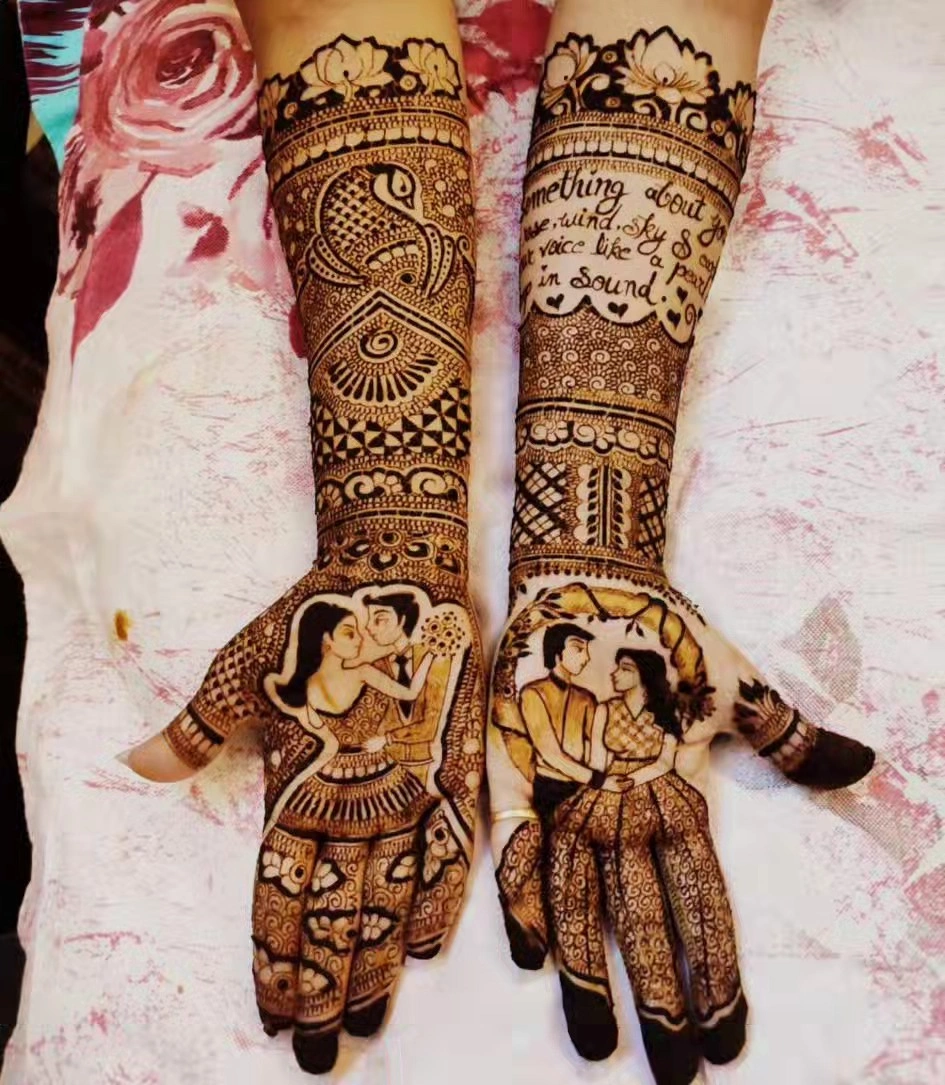 message style mehendi design