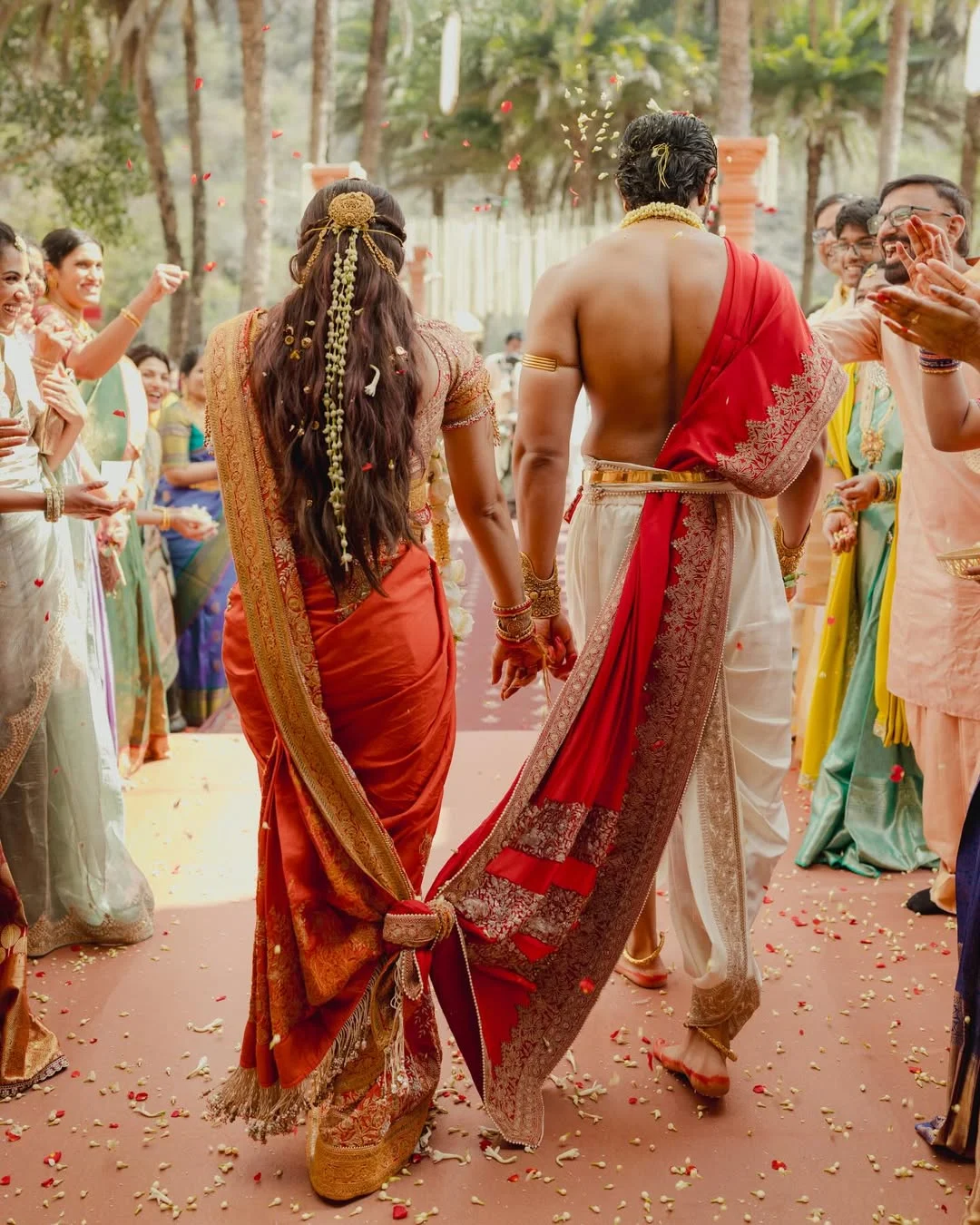 Wedding couple entry