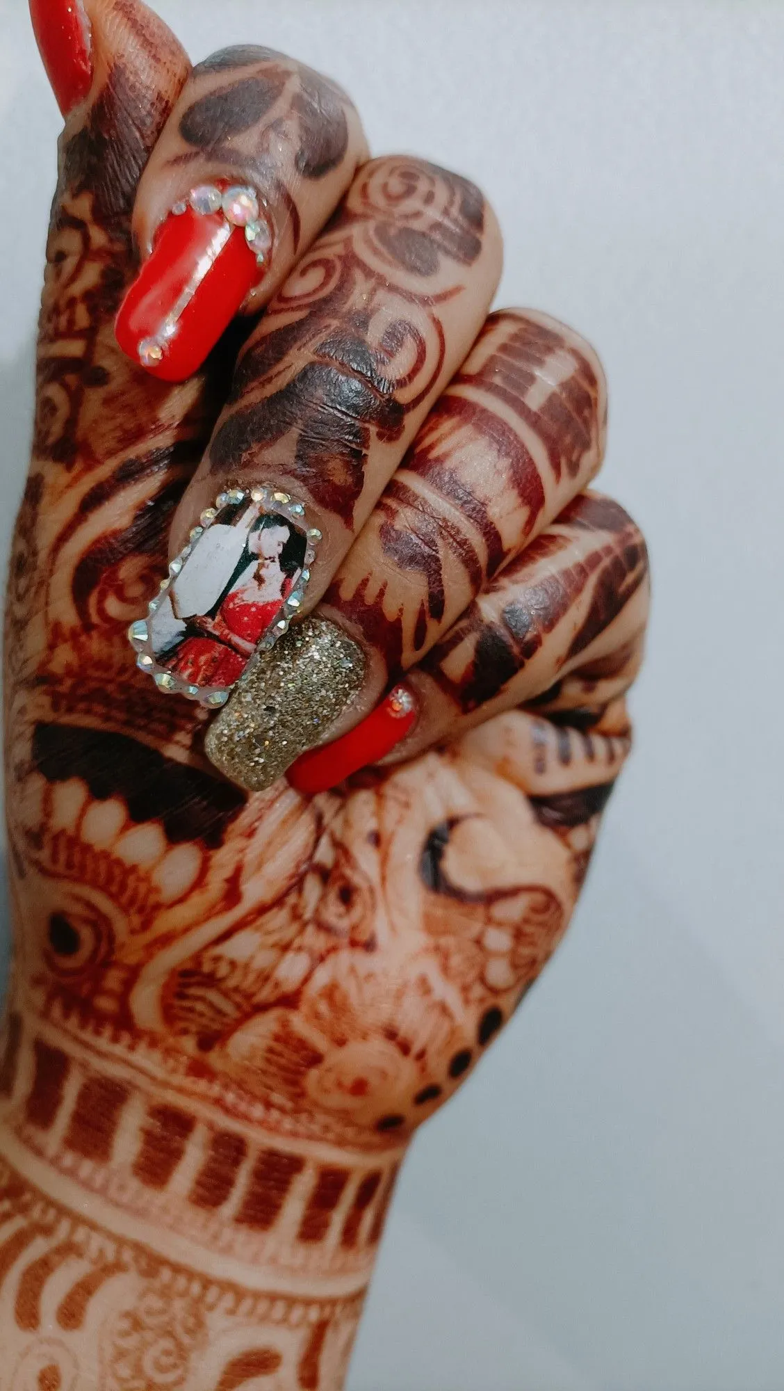 wedding bridal nail art